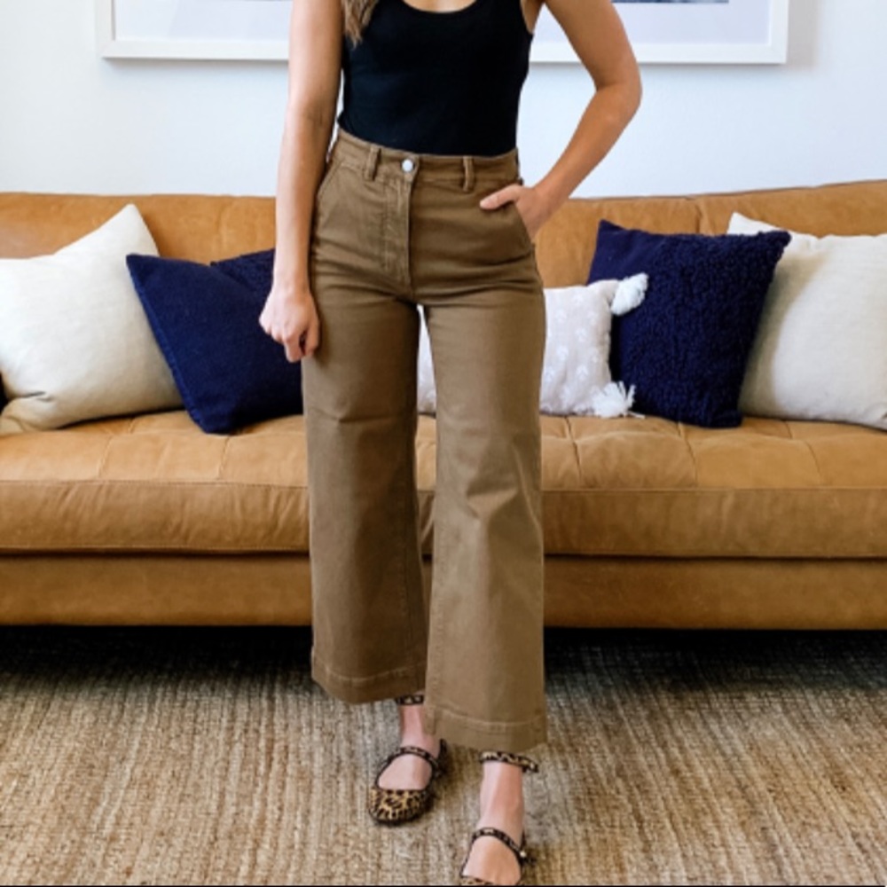 Everlane Wide Leg Crop Pant Size 8
